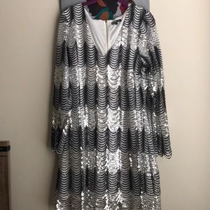 Charlotte Russe Scalloped Sequin Dress